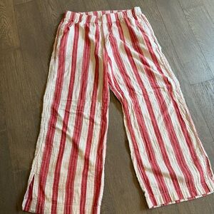Old Navy wide leg with split hem Striped Pants Large